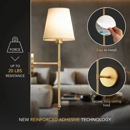 Wireless Wall Sconces (Set of 2)