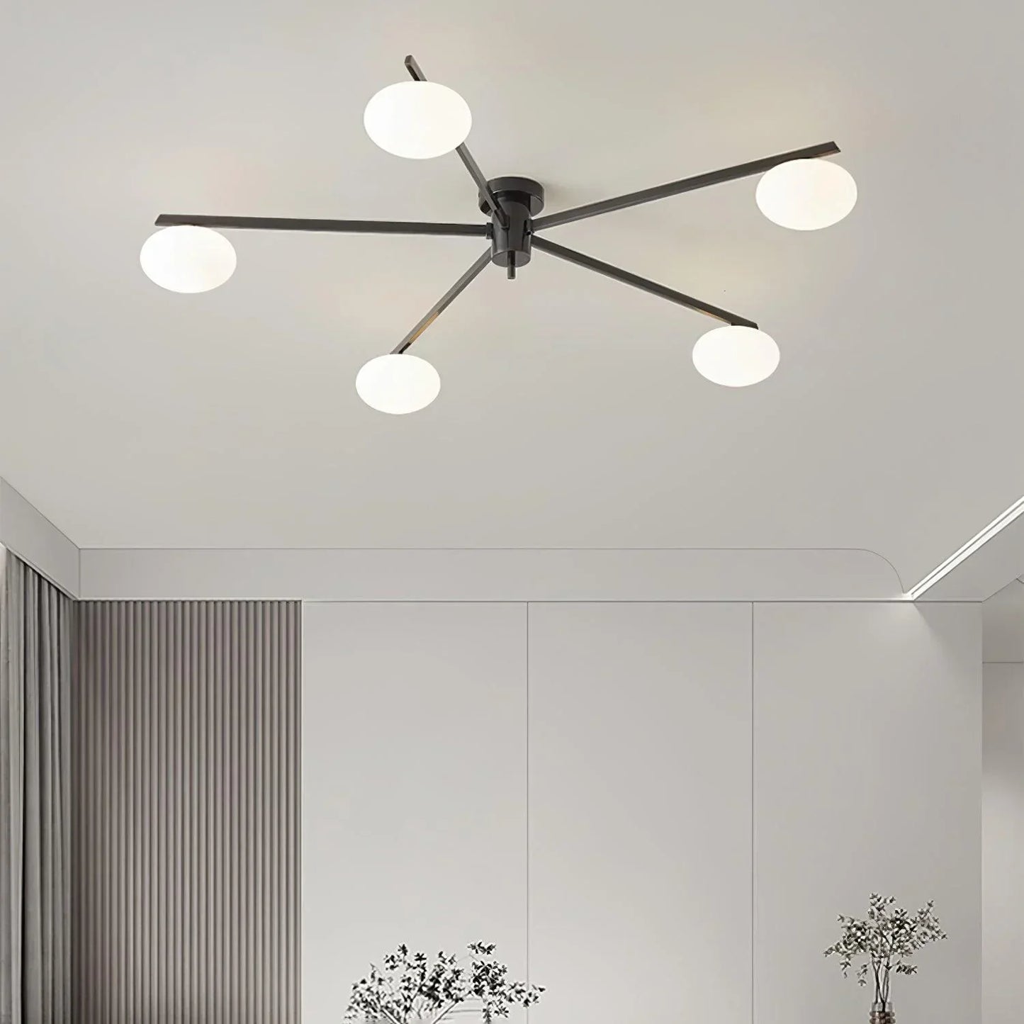 Drusilla Minimalist Scandinavian Glass Ceiling Lamp