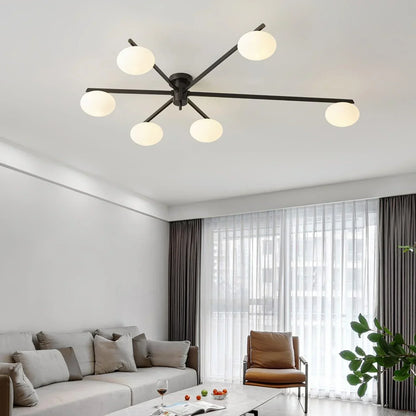 Drusilla Minimalist Scandinavian Glass Ceiling Lamp