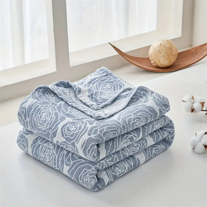 Lure Whisper Rose Cotton Blanket