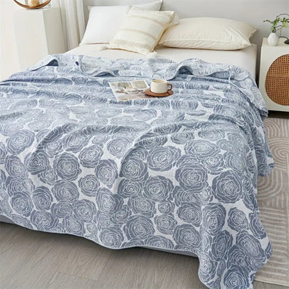 Lure Whisper Rose Cotton Blanket