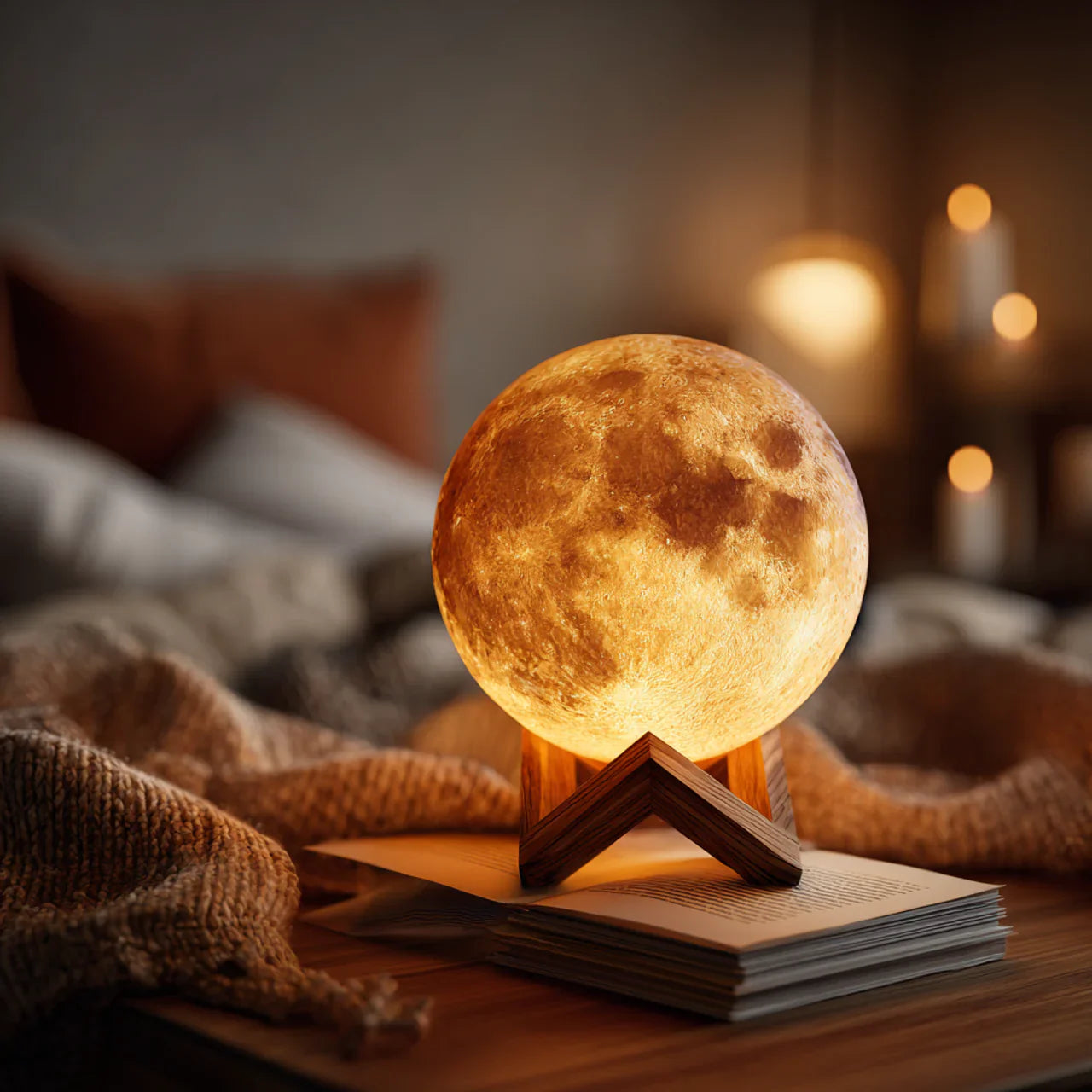 Twinkling Tree Moon Lamp by Montavio Home
