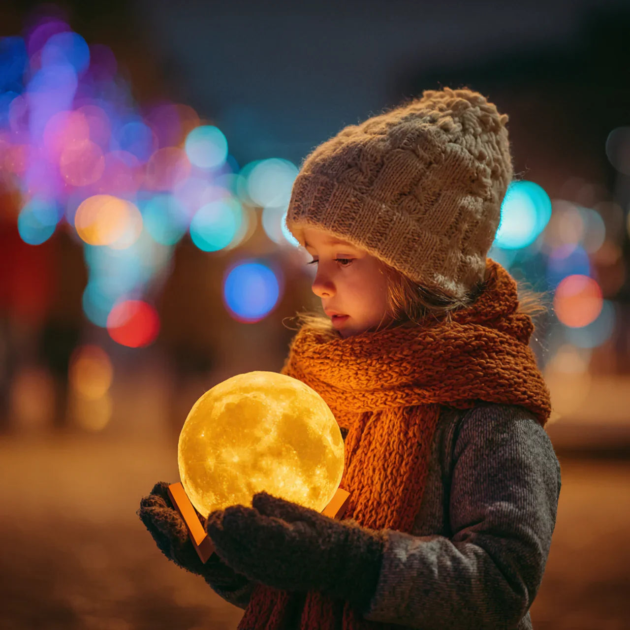 Twinkling Tree Moon Lamp by Montavio Home