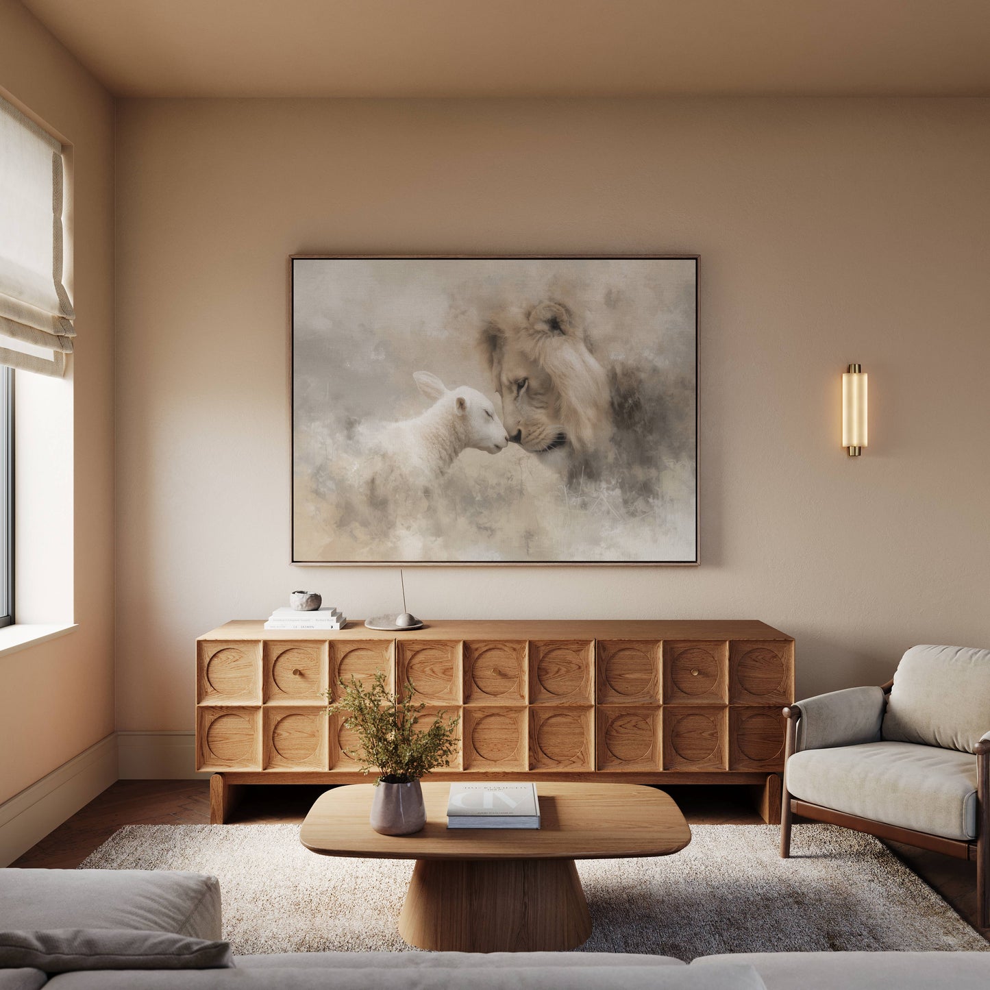 Lion & Lamb | Canvas