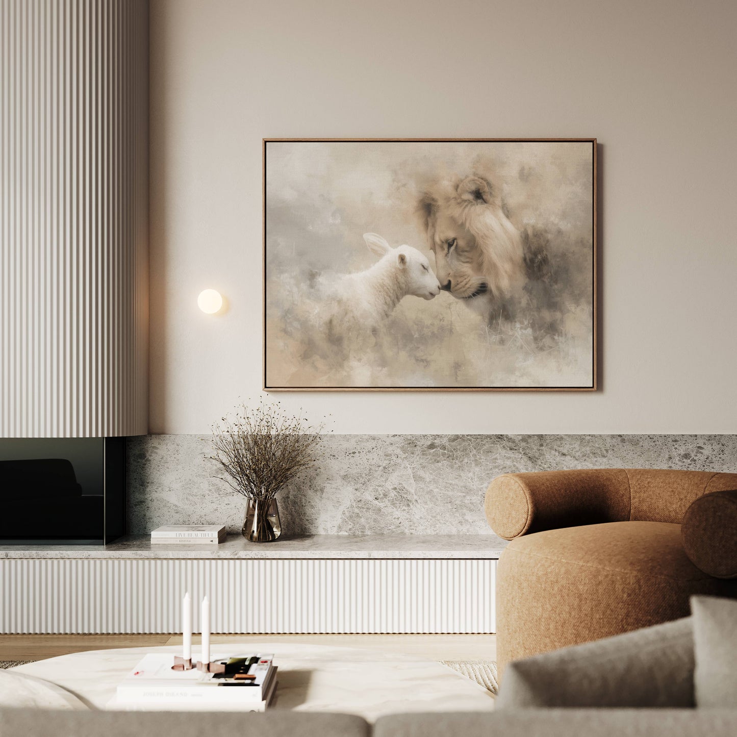 Lion & Lamb | Canvas