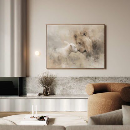 Lion & Lamb | Canvas