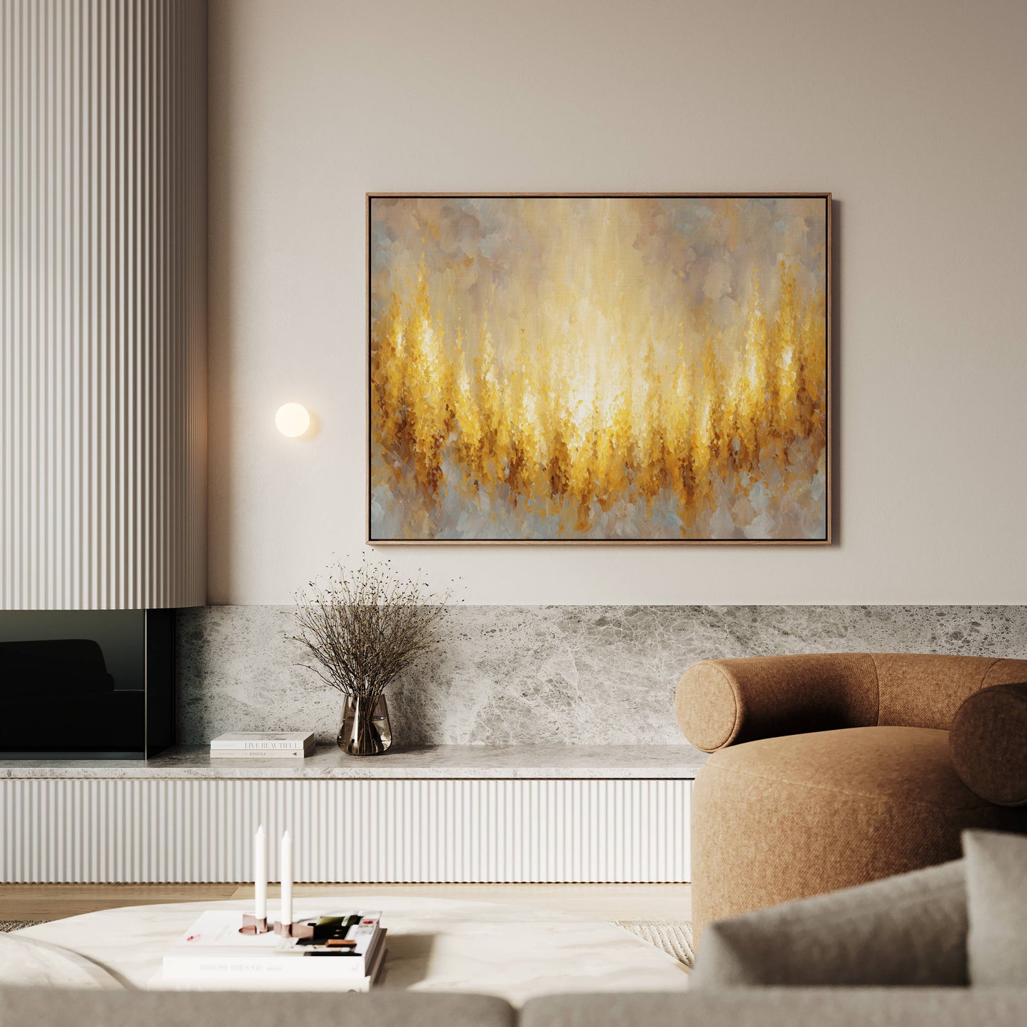 The Flame of His Presence | Canvas