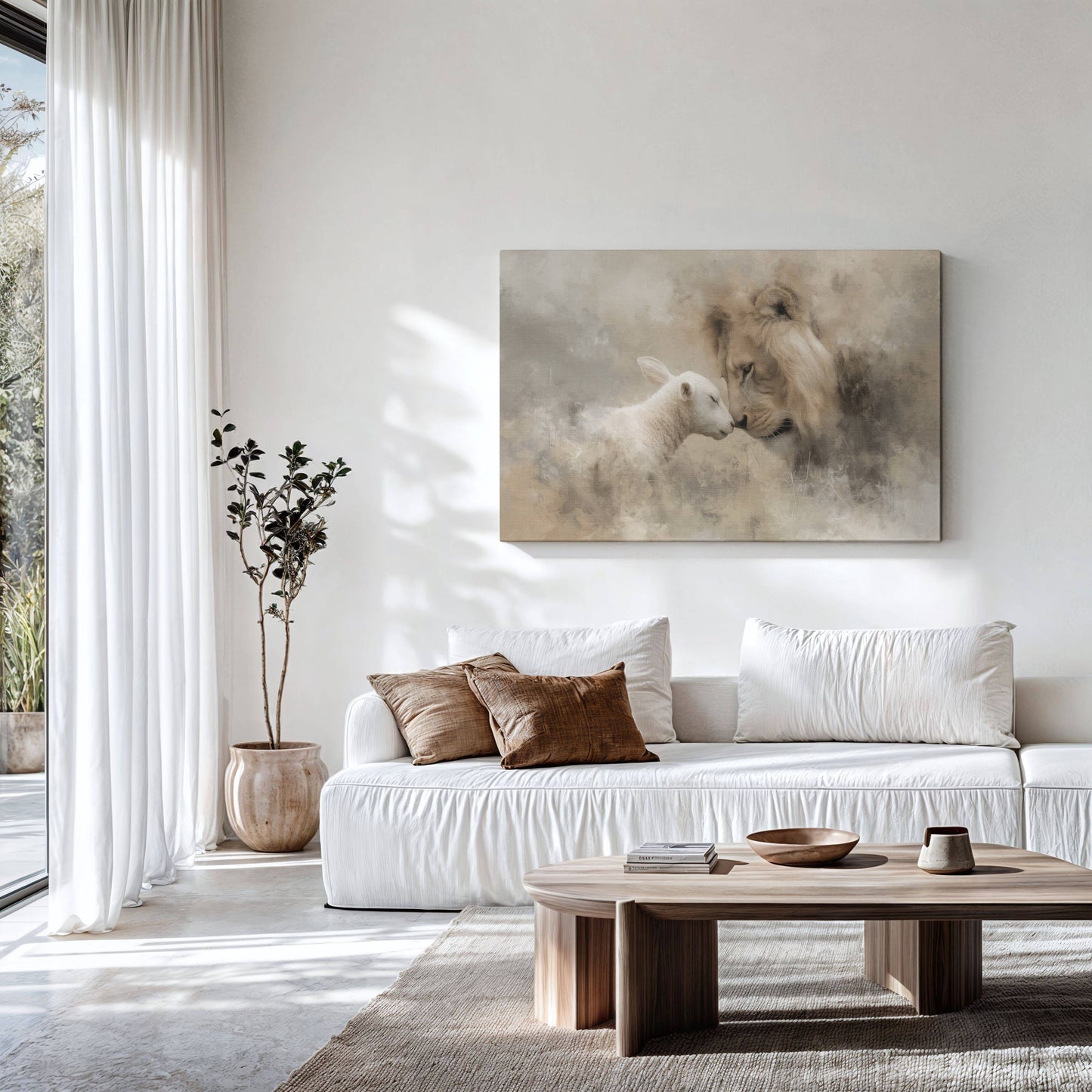 Lion & Lamb | Canvas