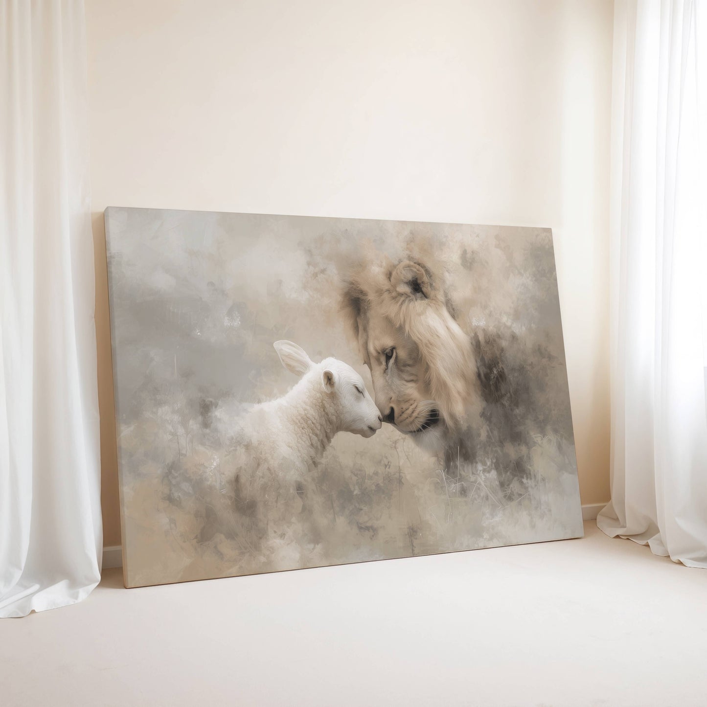 Lion & Lamb | Canvas