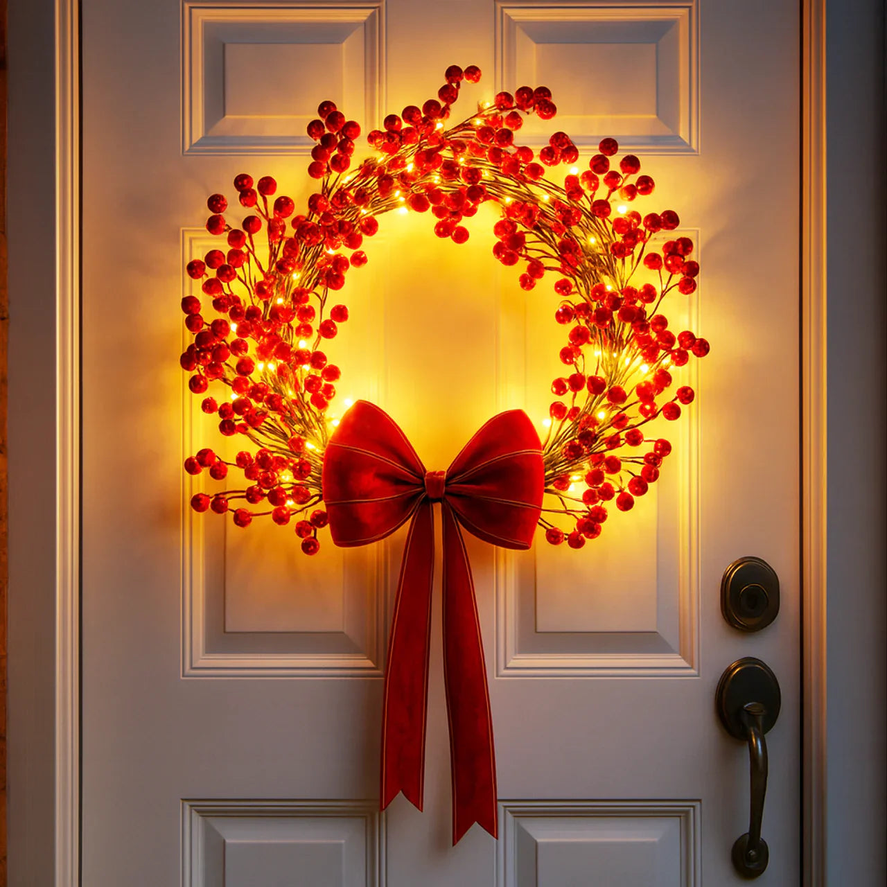 Twinkling Tree Berry Wreath by Montavio Home™