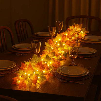 Twinkling Tree Autumn Garland by Montavio Home