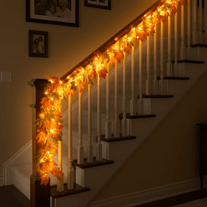 Twinkling Tree Autumn Garland by Montavio Home