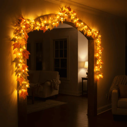 Twinkling Tree Autumn Garland by Montavio Home