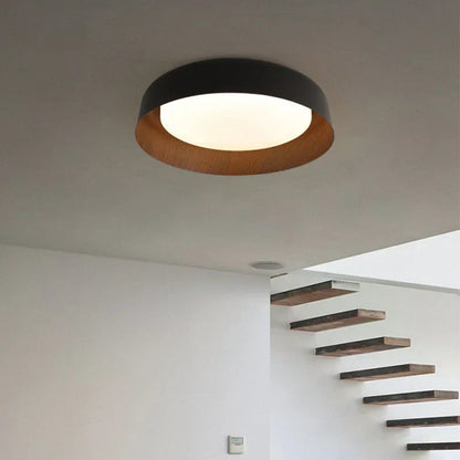 Virelia Wood Look Wabi Sabi LED Ceiling Lamp
