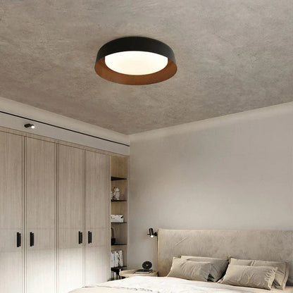 Virelia Wood Look Wabi Sabi LED Ceiling Lamp