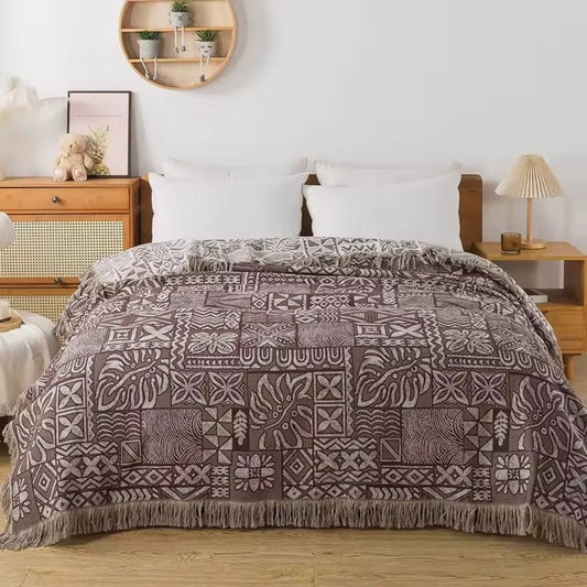 Ornate Blossom Cotton Blanket