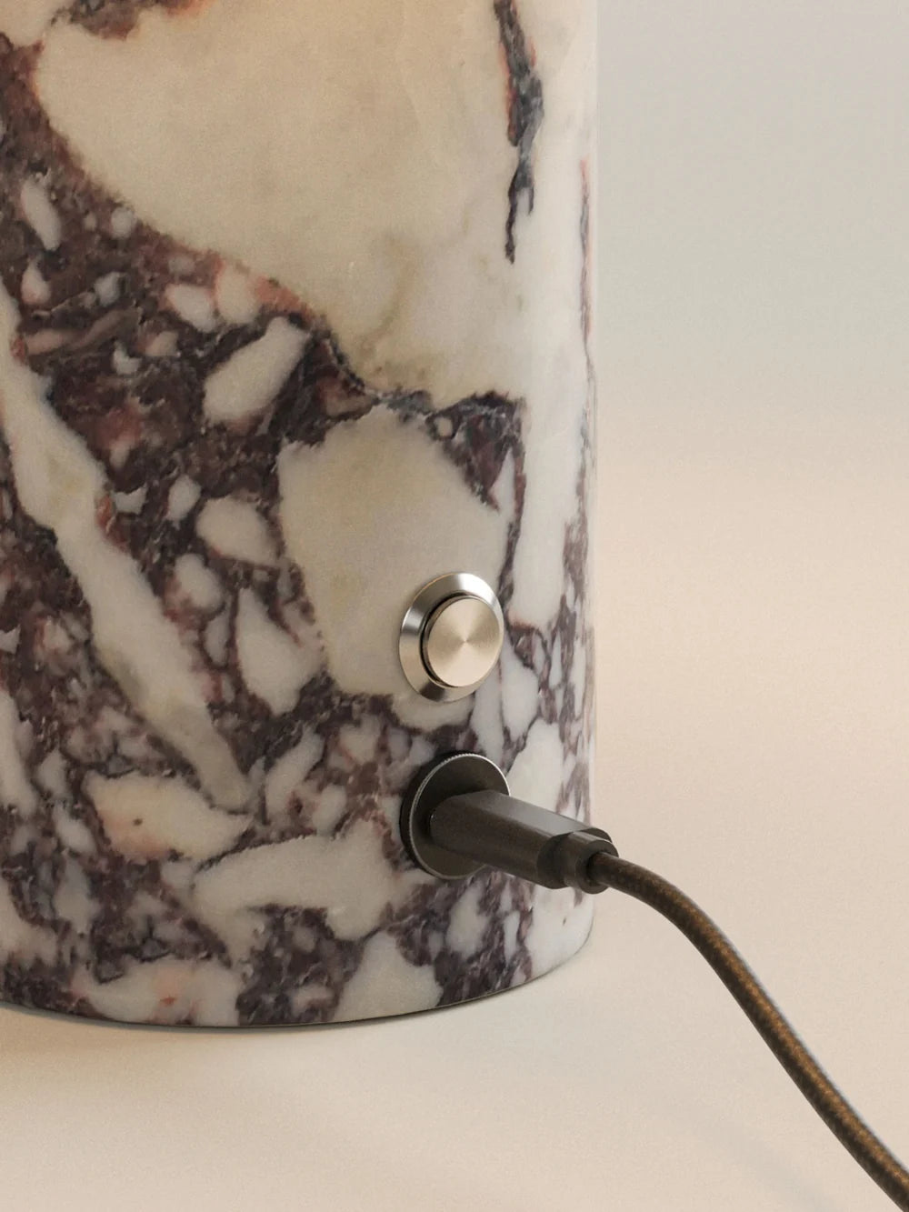 Strata Portable Lamp | Calacatta Viola - 9.5" / 24cm