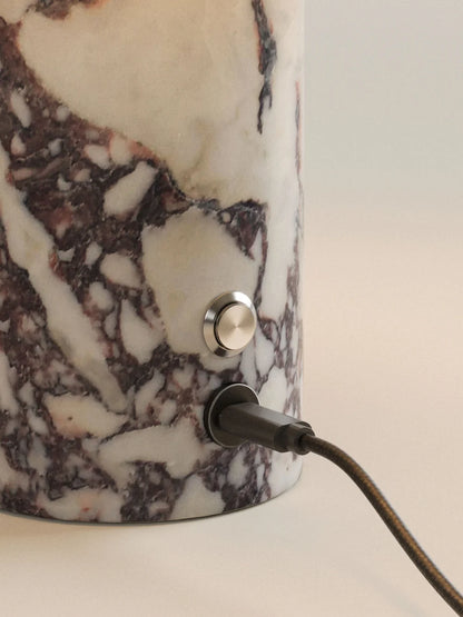 Strata Portable Lamp | Calacatta Viola - 9.5" / 24cm