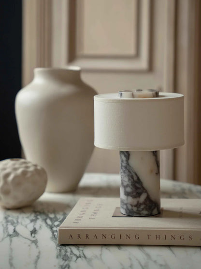 Strata Portable Lamp | Calacatta Viola - 9.5" / 24cm