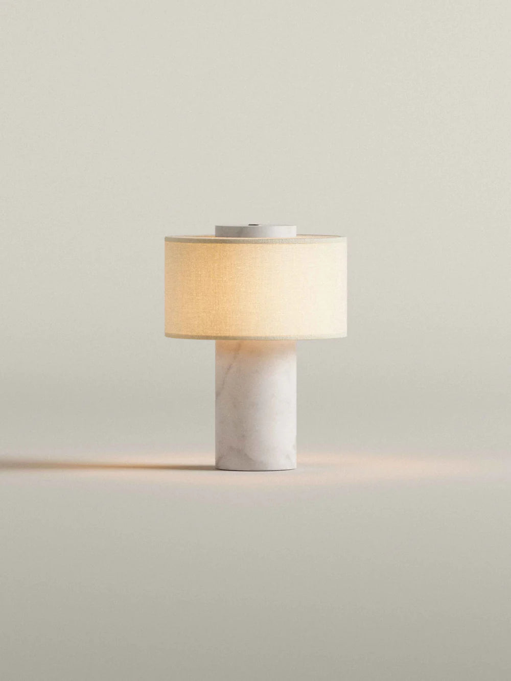 Strata Portable Lamp | White Marble - 9.5" / 24cm