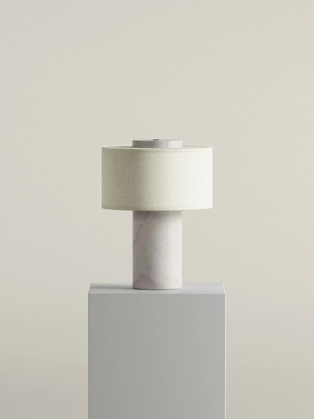 Strata Portable Lamp | White Marble - 9.5" / 24cm