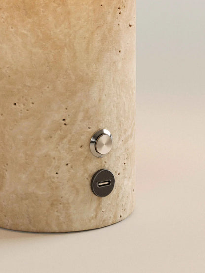 The Original - Strata Portable Lamp | Travertine - 9.5" / 24cm