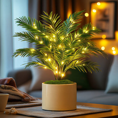 Twinkling Tree Palm Lamp by Montavio Home