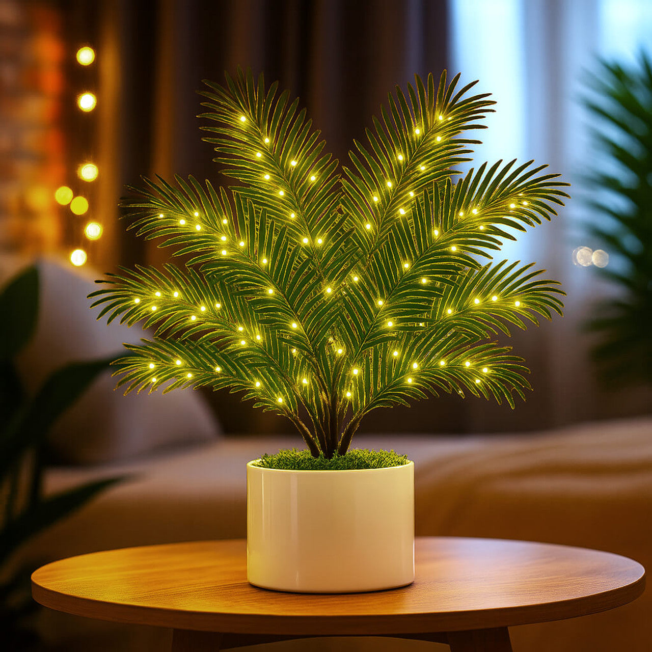 Twinkling Tree Palm Lamp by Montavio Home