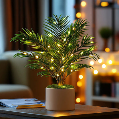 Twinkling Tree Palm Lamp by Montavio Home