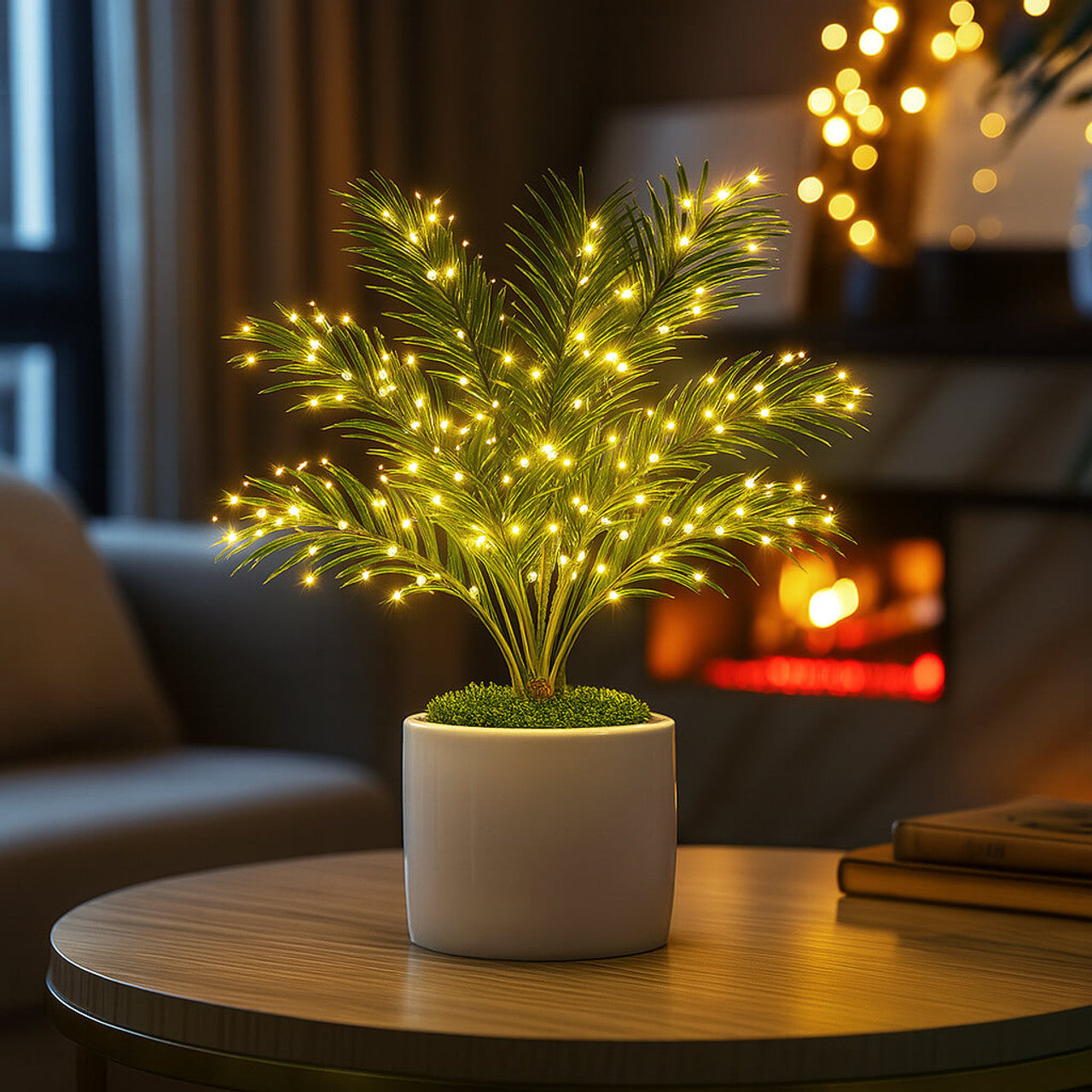 Twinkling Tree Palm Lamp by Montavio Home