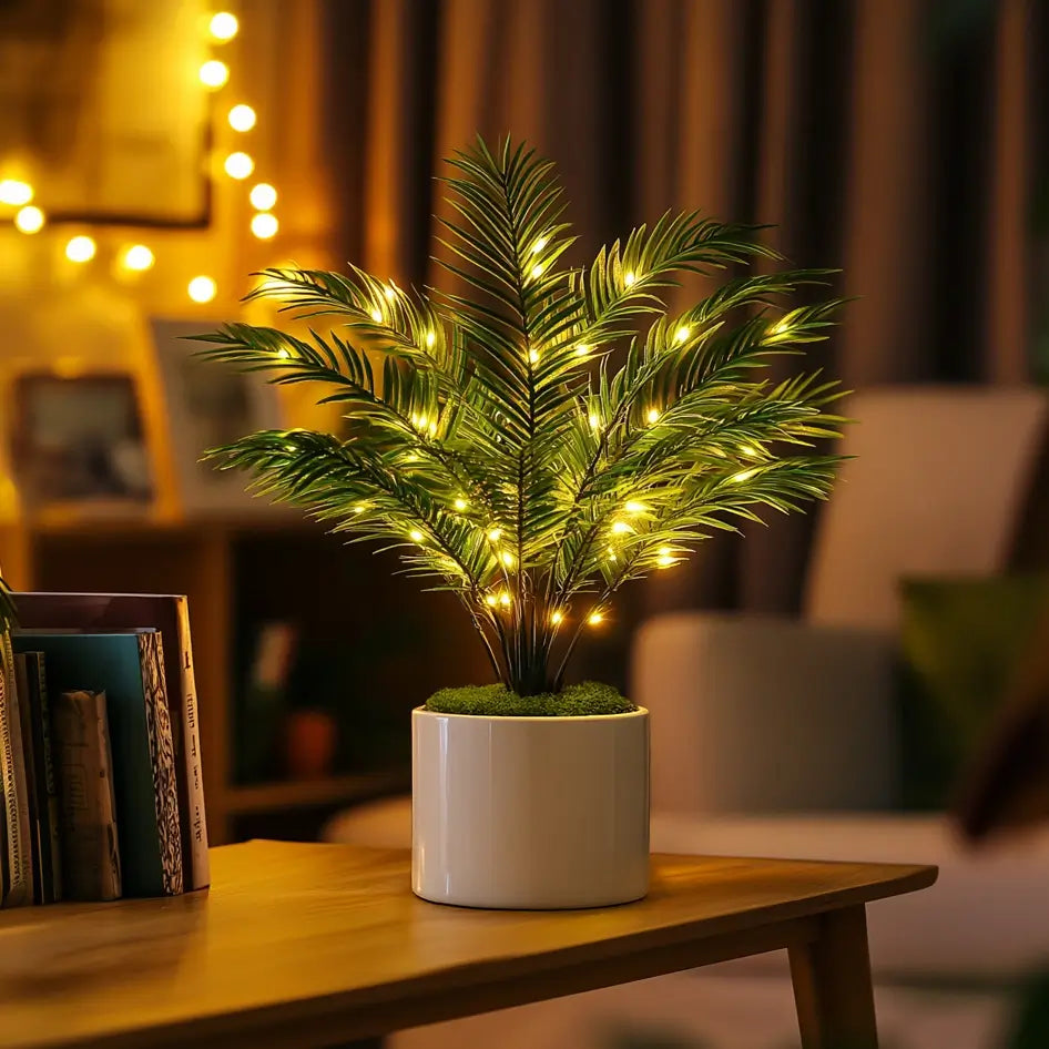 Twinkling Tree Palm Lamp by Montavio Home