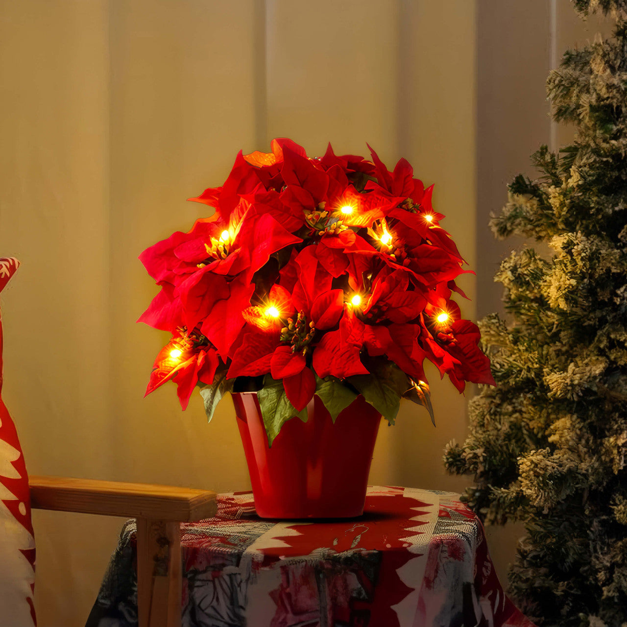 Twinkling Tree Radiant Poinsettia by Montavio Home™