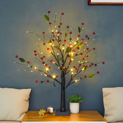 Twinkling Tree Red Berry Blossom by Montavio Home™