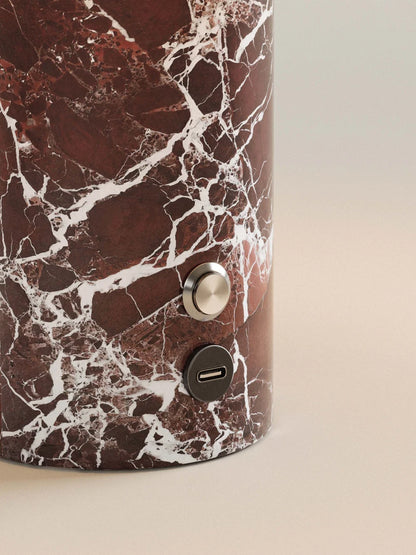 Strata Portable Lamp | Rosso Levanto - 9.5" / 24cm
