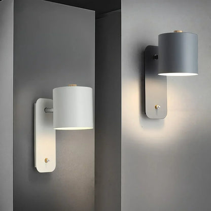 Velanira Cylindrical Wall Lamp with Plug