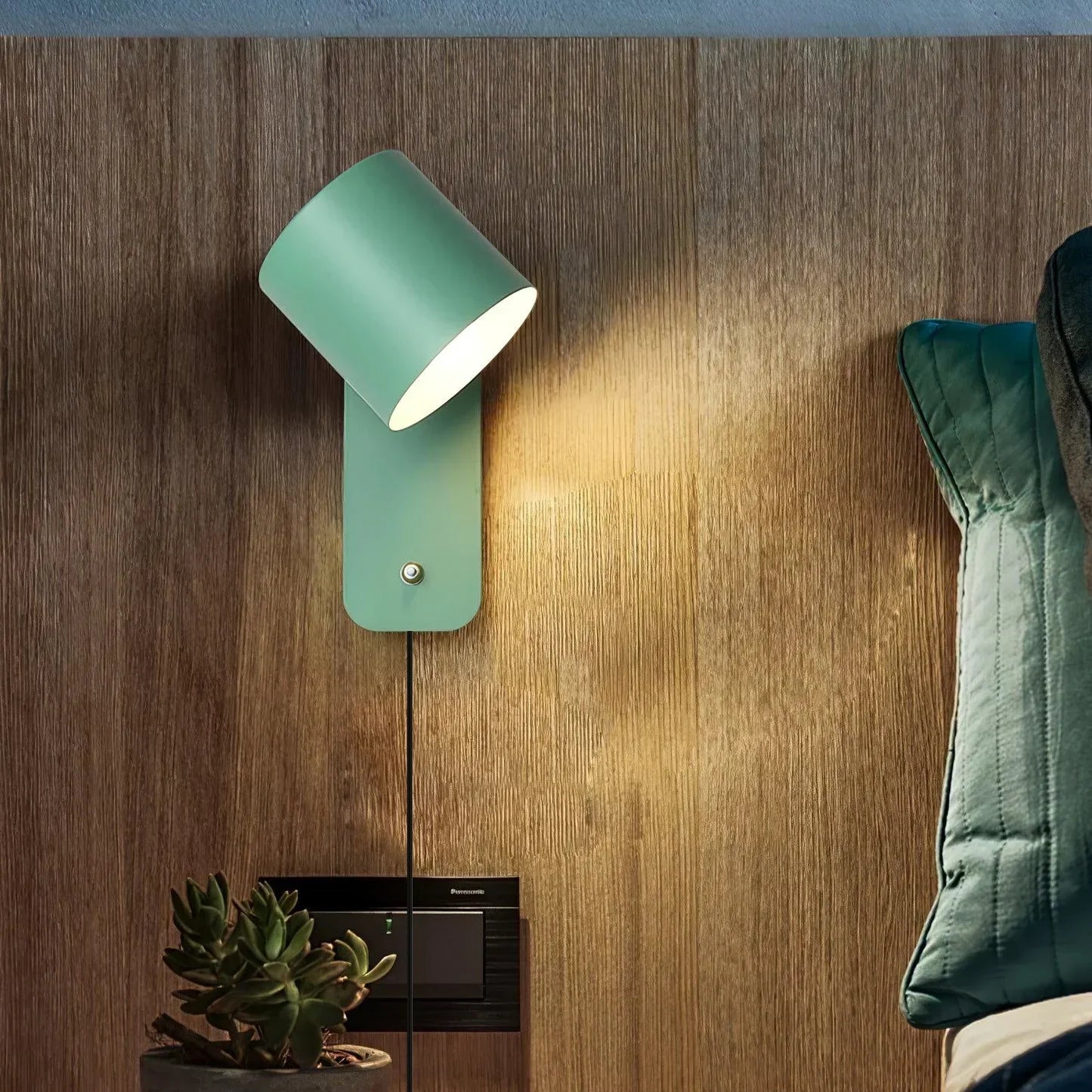 Velanira Cylindrical Wall Lamp with Plug