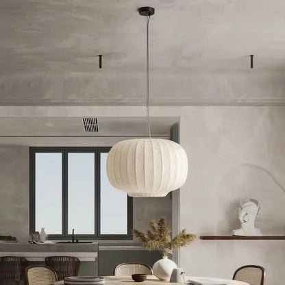 Aetheris Danish Silk Pendant Lamp in Staircase Shape