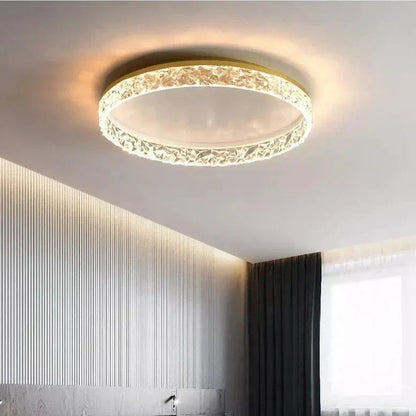 Evara Nordic Crystal LED Ceiling Lamp