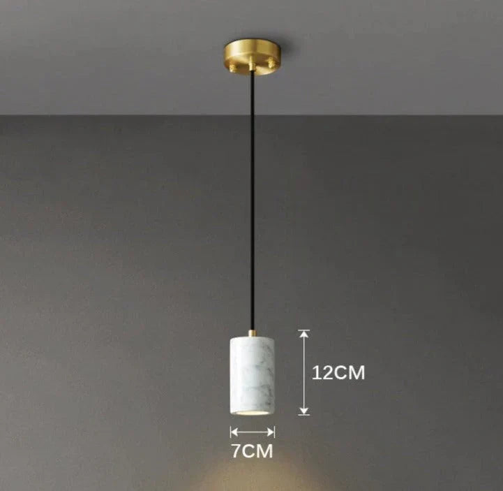 Velena Minimalist Marble LED Pendant Lamp