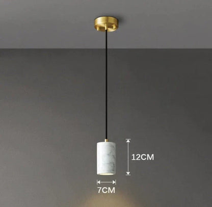 Velena Minimalist Marble LED Pendant Lamp