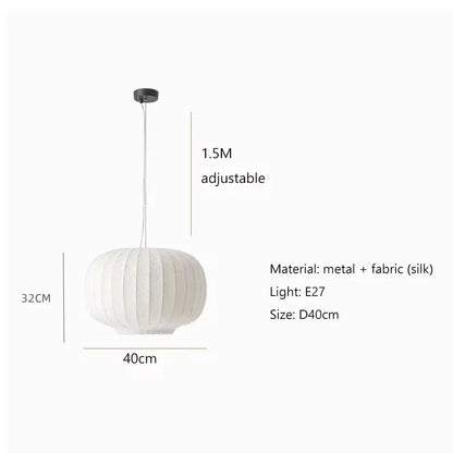 Aetheris Danish Silk Pendant Lamp in Staircase Shape