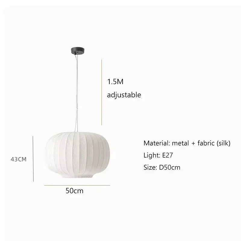 Aetheris Danish Silk Pendant Lamp in Staircase Shape