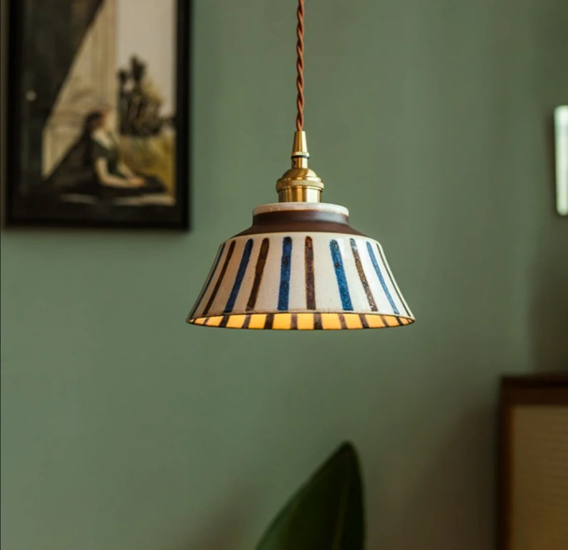 Ronja | Hand-Painted Ceramic Pendant Light