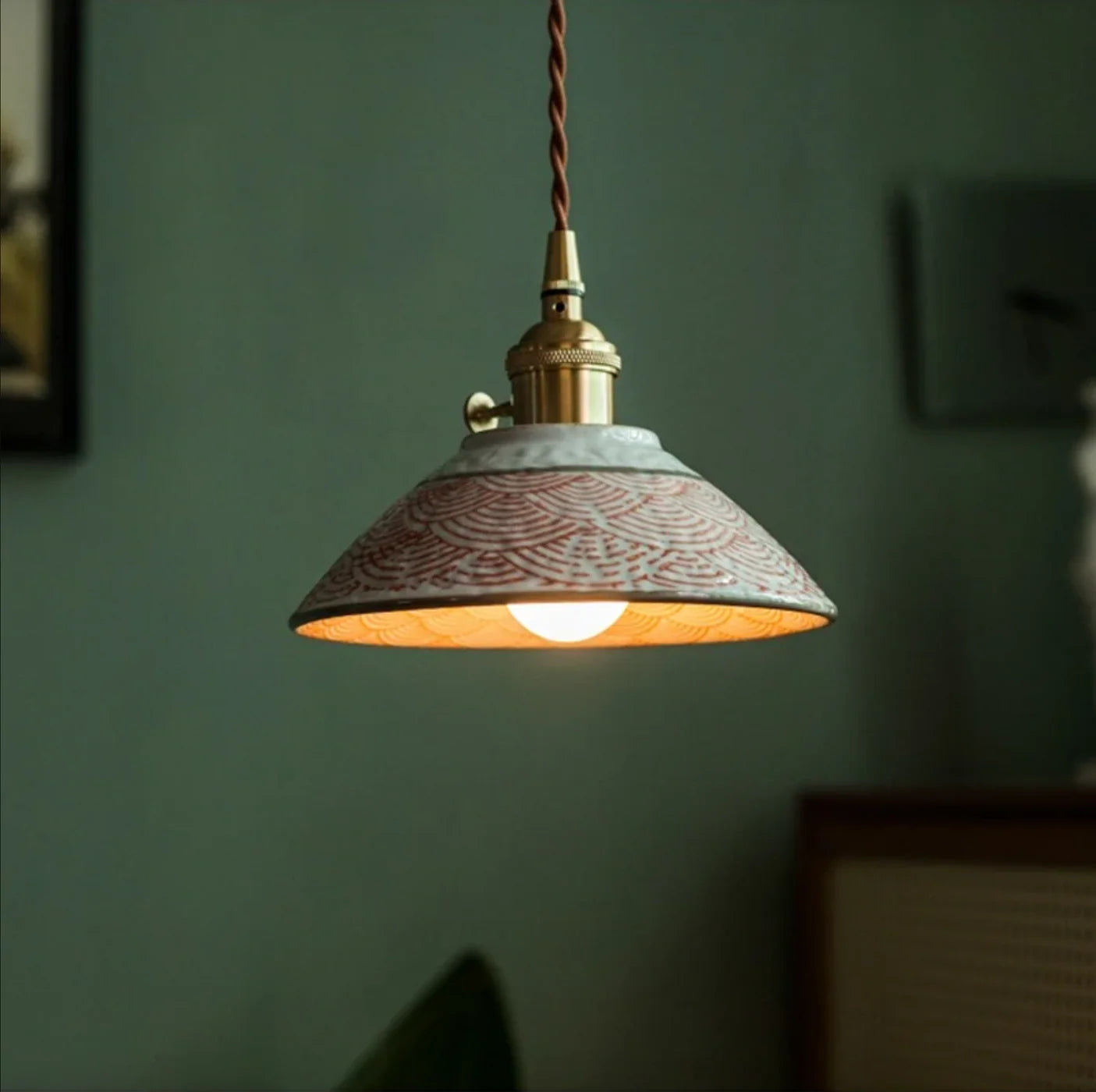 Ronja | Hand-Painted Ceramic Pendant Light