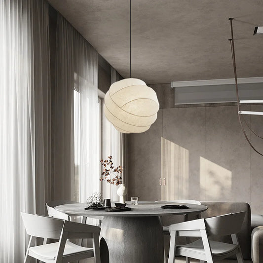 Calythea Wabi Sabi Silk Ball LED Pendant Lamp