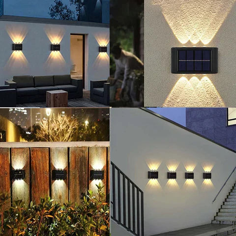 Solar LED Wall Lights (Pack of 2)