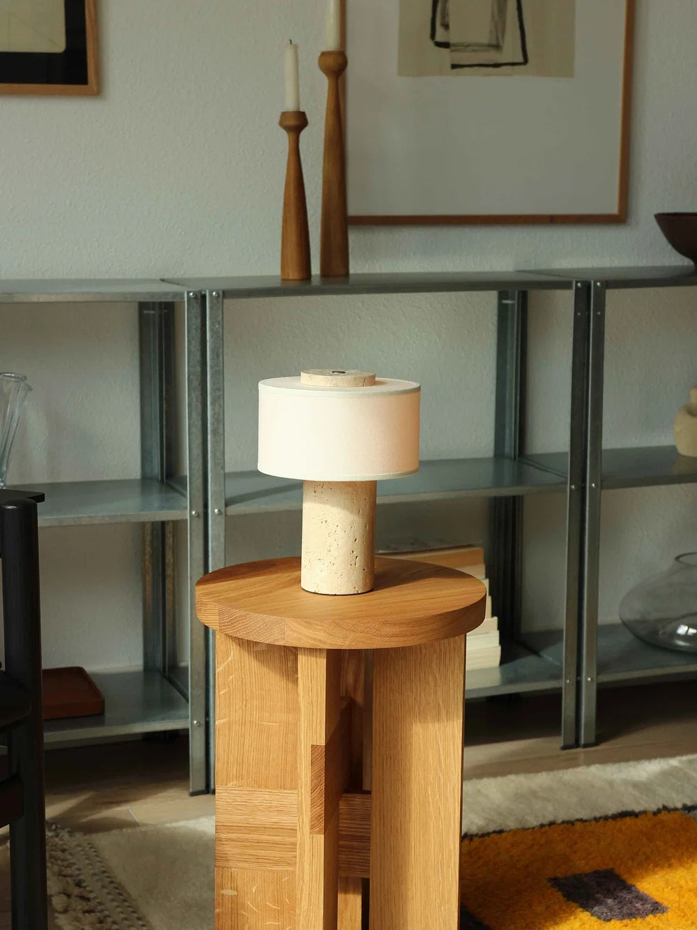 The Original - Strata Portable Lamp | Travertine - 9.5" / 24cm