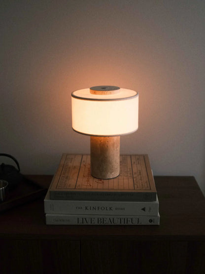 The Original - Strata Portable Lamp | Travertine - 9.5" / 24cm