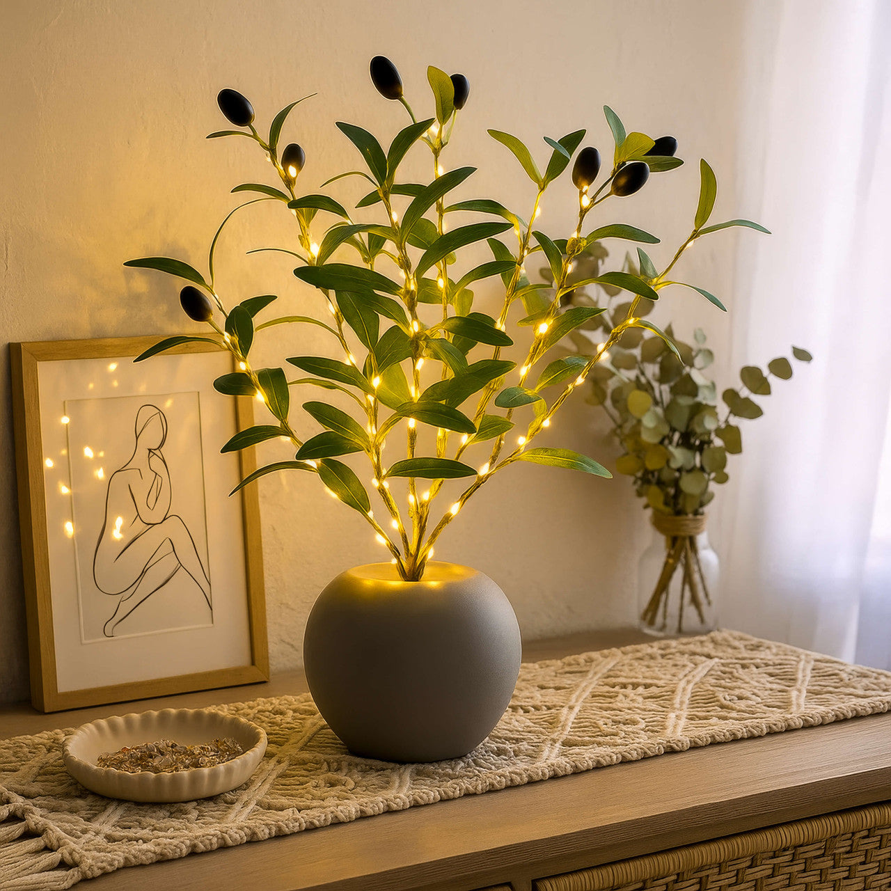 Twinkling Tree Olive Branch by Montavio Home™