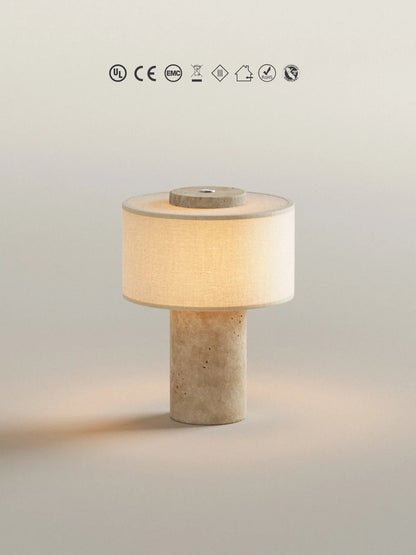The Original - Strata Portable Lamp | Travertine - 9.5" / 24cm